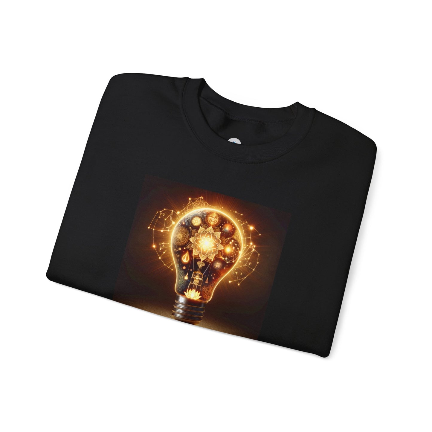 Inspirational Lightbulb Crewneck Sweatshirt - Unisex Heavy Blend