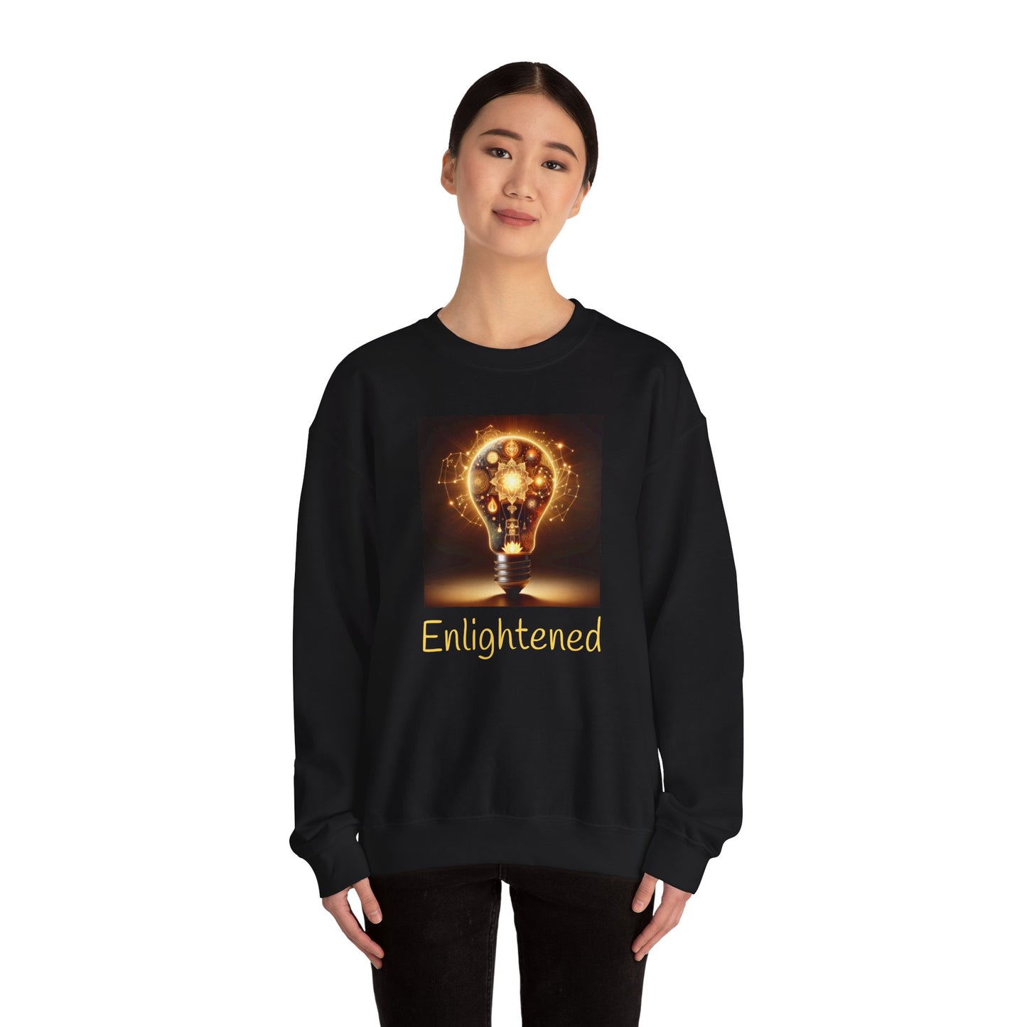 Inspirational Lightbulb Crewneck Sweatshirt - Unisex Heavy Blend