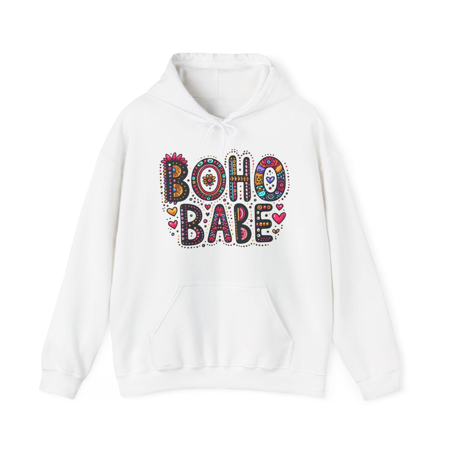 Boho Babe Unisex Heavy Blend Hooded Sweatshirt - Trendy & Cozy Comfort