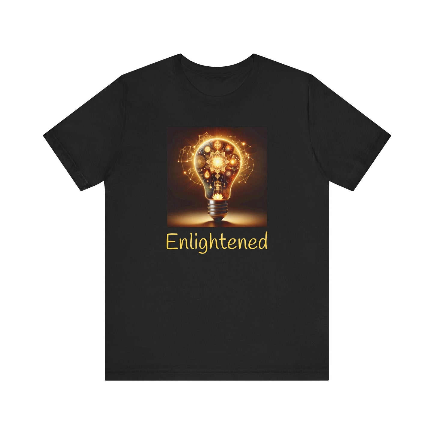 Enlightened Unisex Jersey Tee – Inspirational Light Bulb Design