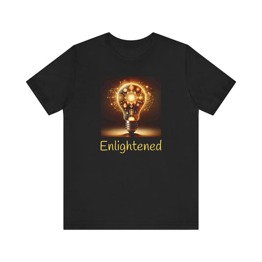 Enlightened Unisex Jersey Tee – Inspirational Light Bulb Design