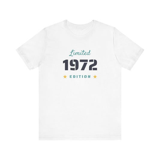 Limited Edition 1972 Unisex Jersey Tee - Celebrate Your Year!