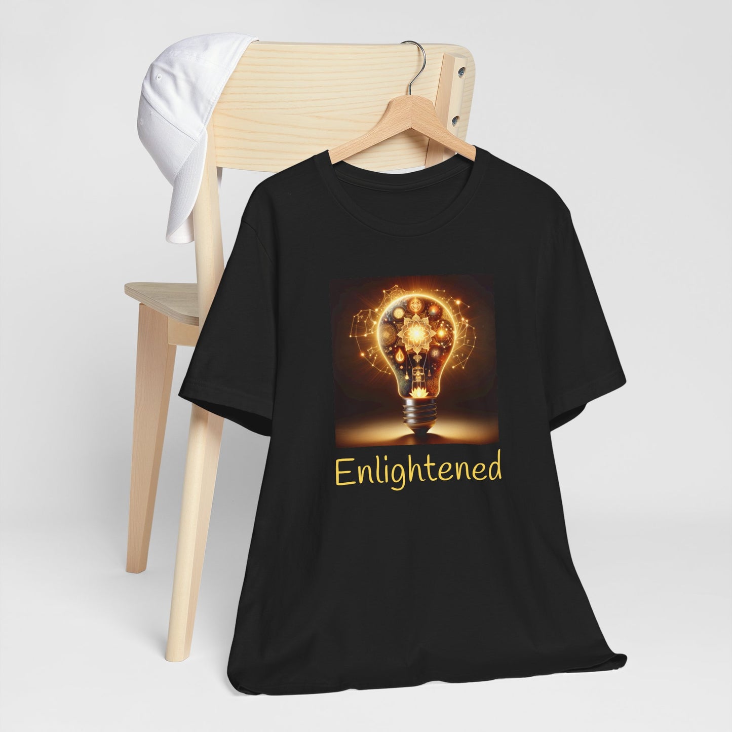 Enlightened Unisex Jersey Tee – Inspirational Light Bulb Design