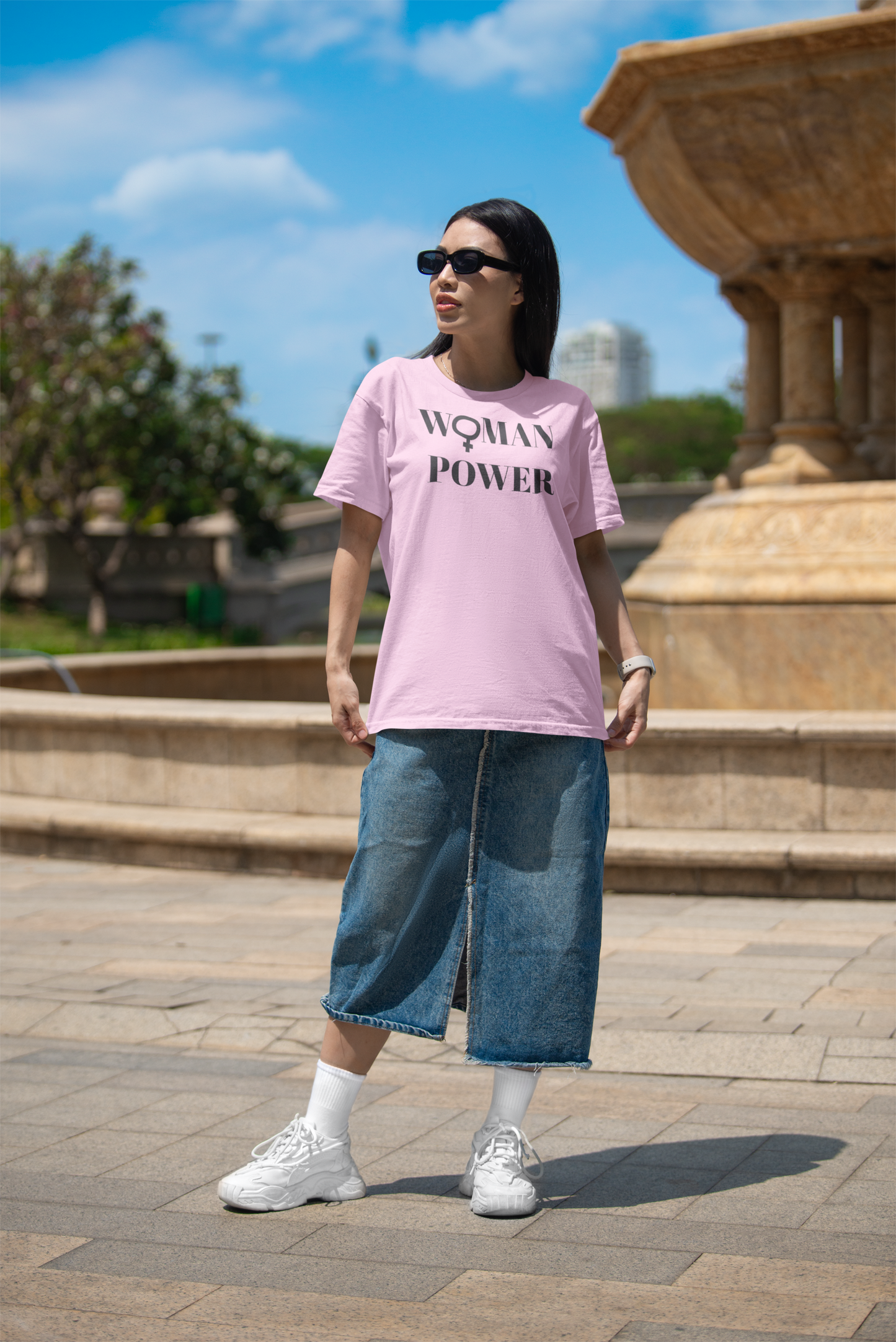 Empowering Woman Power Unisex T-Shirt - Garment-Dyed